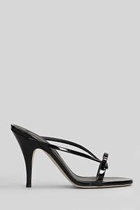 Natalia Bow-Detail Slip-On Sandals