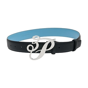 3.Paradis Cursive Logo Buckle Belt
