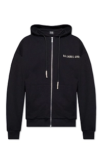 44 Label Group Logo Printed Zip-Up Hoodie