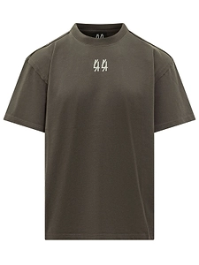 44 Label Group Oversized Logo Print T-Shirt