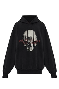 44 Label Group Skull Graphic Hoodie