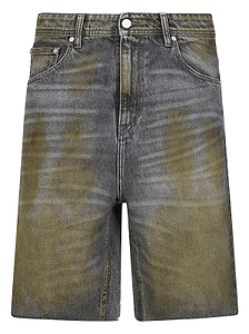 44 Label Group Vintage Wash Denim Shorts