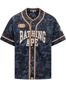 A Bathing Ape® Solid Camo Baseball Shirt