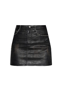 A Bathing Ape® Studded Eco Leather Mini Skirt