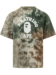 A Bathing Ape Tie-Dye Logo T-Shirt