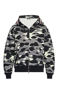 A Bathing Ape® Zip-Up Patterned Hoodie