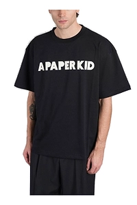 A Paper Kid Logo Printed Crewneck T-Shirt