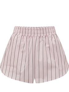 A Paper Kid Striped Elastic-Waist Shorts