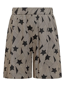 A Paper Kid Star Print Bermuda Shorts