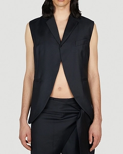 Aaron Esh Cutaway Sleeveless Jacket