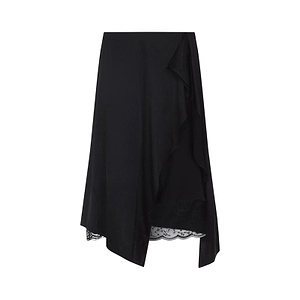 Acne Studios Asymmetric Lace Detailed Skirt