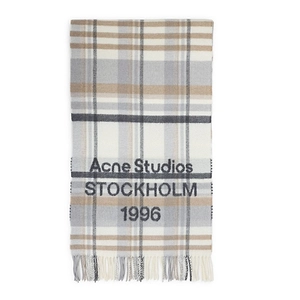 Acne Studios Logo Check Scarf