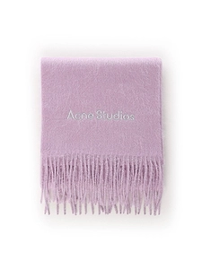 Acne Studios Logo Detail Fringed Scarf