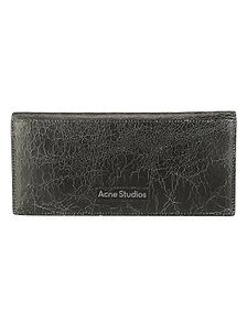 Acne Studios Logo Detailed Foldover Wallet