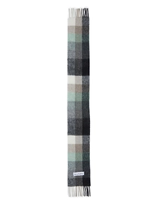 Acne Studios Logo Patch Checked Scarf