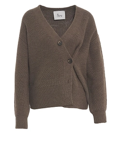 8Pm Calla Asymmetric-Button Cardigan