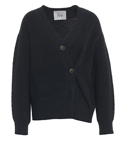 Calla Asymmetric-Button Cardigan