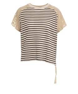 Helsinki Sequin-Embellished Striped T-Shirt