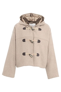 Laurel Toggle-Fasten Hooded Jacket