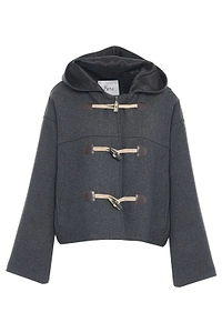 Laurel Toggle-Fasten Hooded Jacket