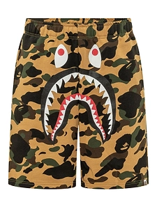 A Bathing Ape® 1St Camo Shark Sweat Shorts
