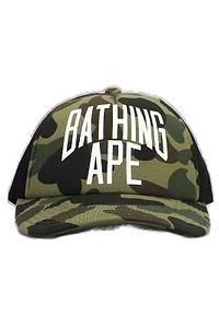 A Bathing Ape® 1St Camo Logo Printed Baseball Cap