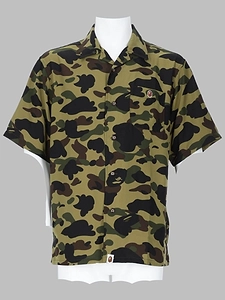 A Bathing Ape® Allover Pattern Short Sleeve Shirt
