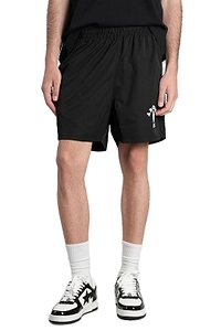 A Bathing Ape® Ape Head Logo Patch Track Shorts