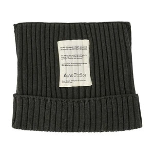 Acne Studios Ribbed Square Beanie Hat