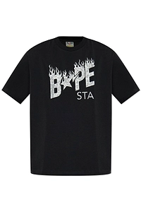 A Bathing Ape Bapesta Flame Logo T-Shirt