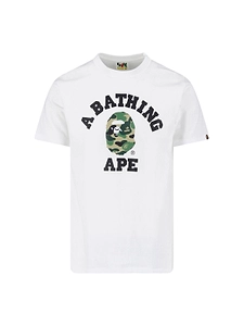 A Bathing Ape College Ape Head Crewneck T-Shirt