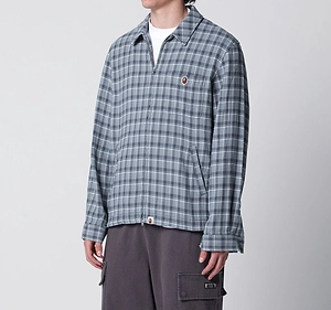 A Bathing Ape Checked Zip-Up Shirt