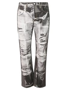 Acne Studios Trompe-L'oeil Distressed Jeans