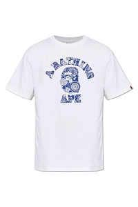 A Bathing Ape Floral Logo Printed T-Shirt