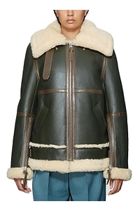 Acne Studios Zip-Up Shearling Jacket