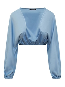 Actualee Long Sleeve Crop Top