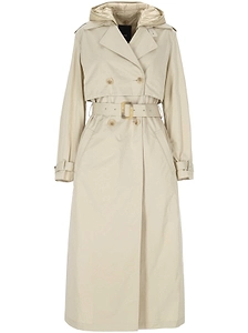 Add Belted Hooded Trench Coat