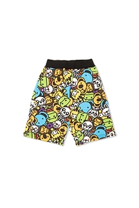 A Bathing Ape® Kids All-Over Print Shorts