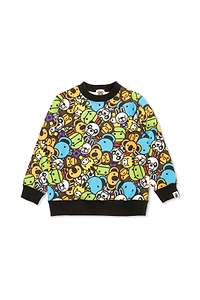 A Bathing Ape® Kids Allover Graphic Sweatshirt