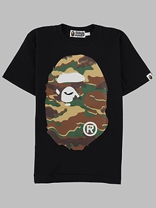 A Bathing Ape® Kids Camo Big Ape Logo T-Shirt