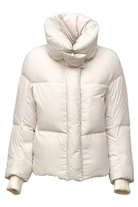 Add Corduroy High-Neck Down Jacket