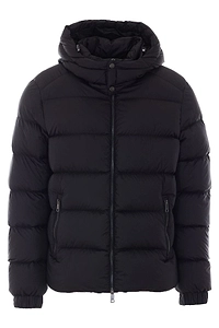 Add Hooded Cocoon Down Jacket