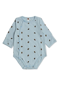 A Bathing Ape® Kids Printed Long Sleeve Bodysuit