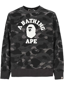 A Bathing Ape Logo Camouflage Sweatshirt