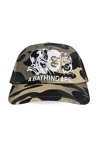 A Bathing Ape® Logo Print Baseball Cap