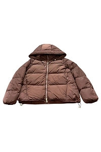 Add Hooded Quilted Down Jacket