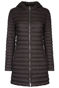 Add Hooded Quilted Jacket