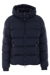 Add Hooded Zip-Up Down Jacket