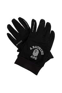 A Bathing Ape® Logo Print Gloves