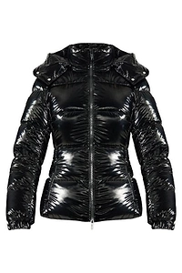 Add Quilted Detachable Hood Down Jacket